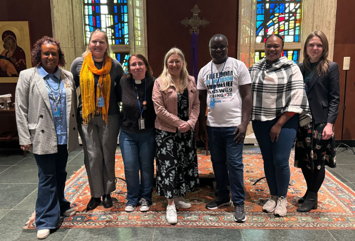 The Anglican Communion delegation at the UN Commission on the Status of Women 2025 meeting.  